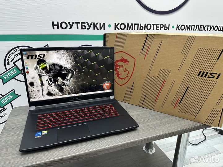 Огромный MSi 16 ядер i5-12500H 16Gb RTX 3050Ti SSD