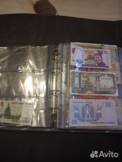 Коллекция купюр и монет