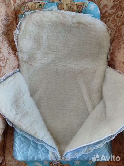 Конверт новый на выписку для мальчика зима