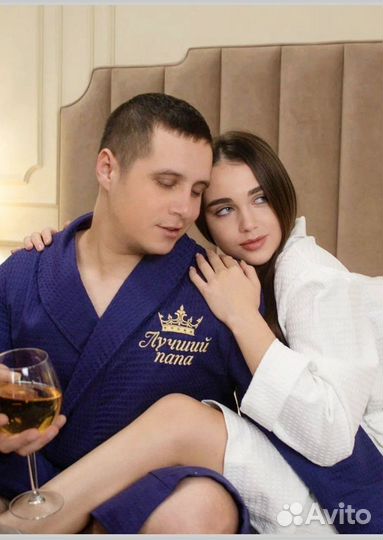 Халат мужской вафельный