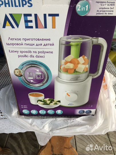 Пароварка блендер philips avent 2 в 1