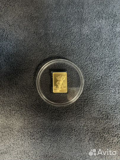 Золотая монета Сочи 2014