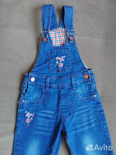 Джинсовый комбинезон для девочки