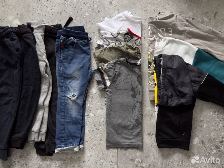 Детские вещи на мальчика пакетом 104 110