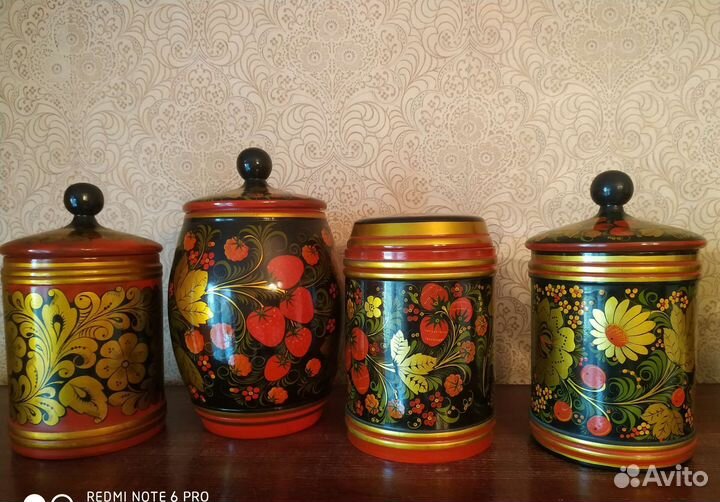 Посуда деревянная СССР хохлома