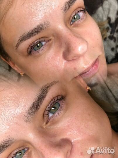 Наращивание/ламинирование ресниц/татуаж бровей