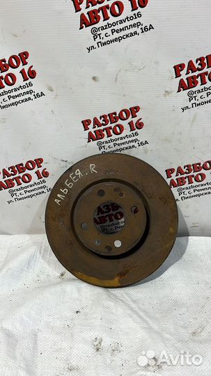 Диск тормозной передний правый Fiat Albea