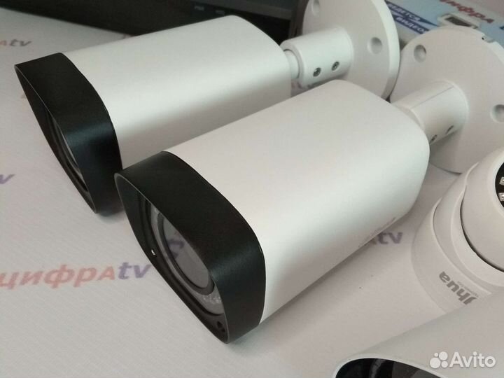 Комплект видеонаблюдения 4Мп Dahua камер zoom