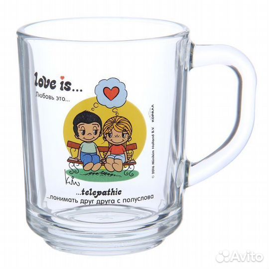 Кружка love is