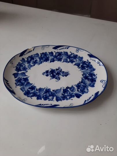 Блюдо Гжель