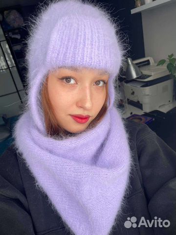 Ангоровый комплект Уфа ушанка косынка