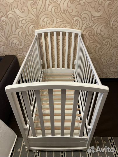 Детская кроватка + Матрас + наматрасник