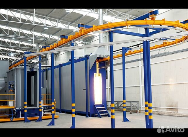 Линия порошковой окраски автоматическая