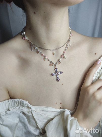 Украшение ручной работы/колье/ожерелье