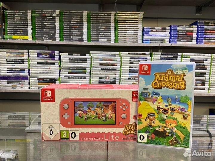 Nintendo switch lite + Animal Crossing