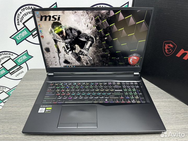 Топ MSI 17 144гц Core i5-10300H 8Gb GTX1660Ti SSD