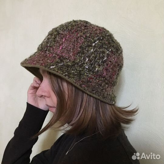 Шляпа шерстяная бохо