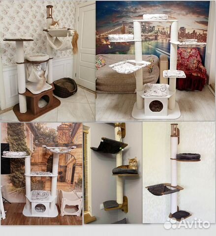 Домик и когтеточка для кошек