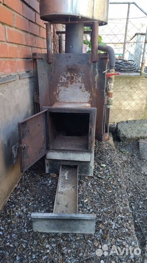 Печь для бани с баком