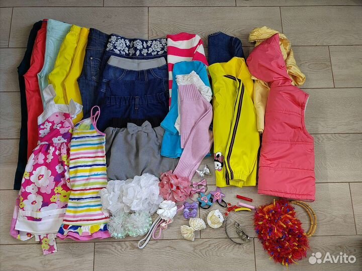 Вещи на девочку пакетом 110 116