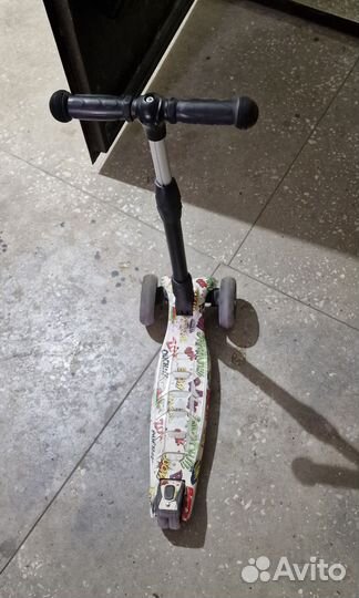 Самокат tech team Tiger print трёхколёсный