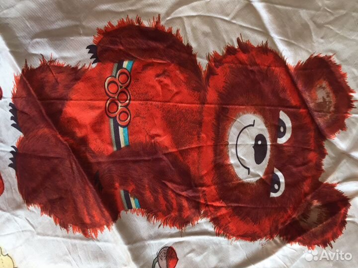 Платок женский СССР Мишка Олимпийский