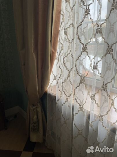 Комплект шторы тюль покрывало