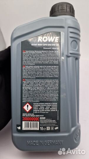 Масло моторное Rowe Hightec Synt RSB 12FE 0W-30 1л