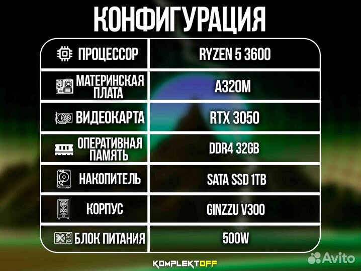 Игровой Пк ryzen / RTX 3050