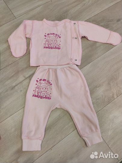 Пакет из 19 вещей для девочки 68-74р