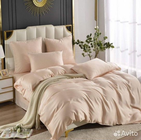 Постельное белье евро с готовым одеялом