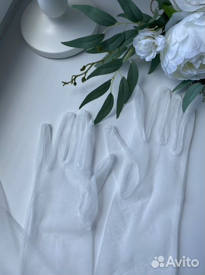 Перчатки длинные свадебные
