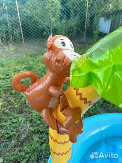 Детский надувной бассейн с крышей Intex