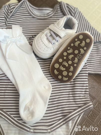 Комплект боди пинетки гольфы