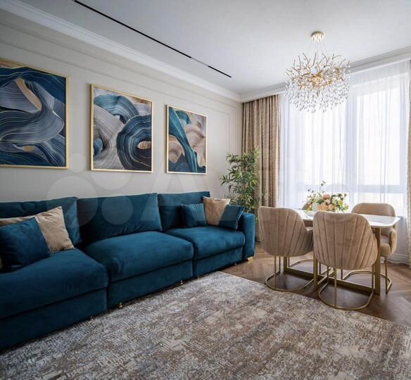 4-к. квартира, 128 м², 19/22 эт.