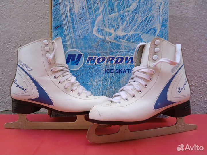 Nordway crystal 34 размер детские фигурные коньки