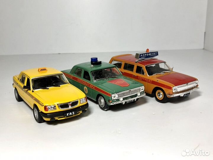 Лот моделей #7 Газ Волга 1:43 Дефект