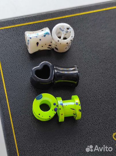 Акриловые тоннели на 8 мм 10 мм