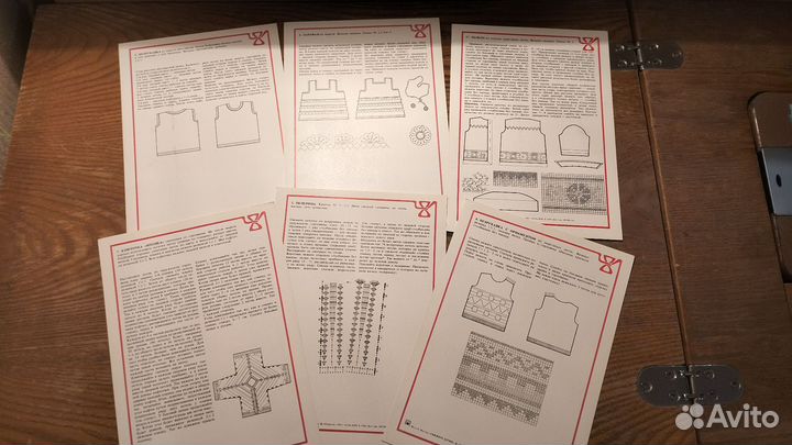 Комлект открыток по вязанию СССР