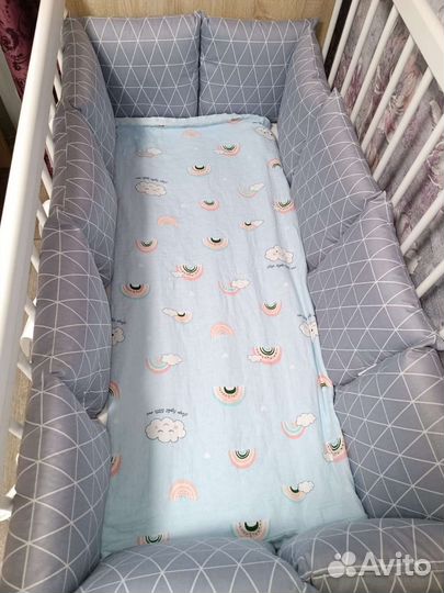 Бортики в детскую кроватку новые