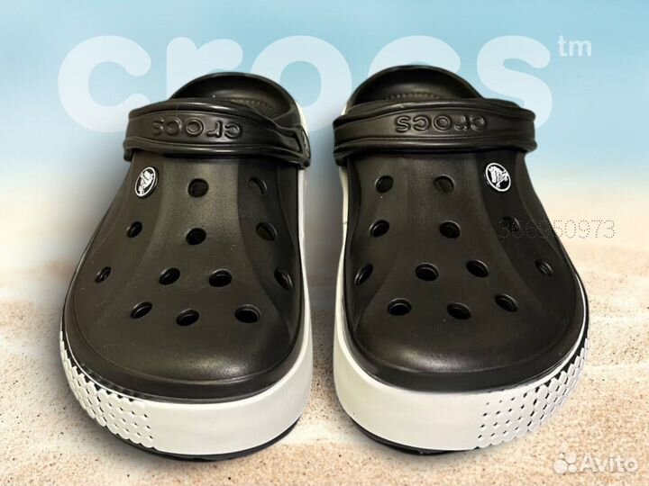 Crocs сабо мужские (черные)