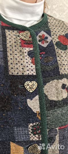 Шерстяной жакет пиджак с гусями Бавария