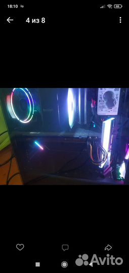 Игровой компьютер с монитором