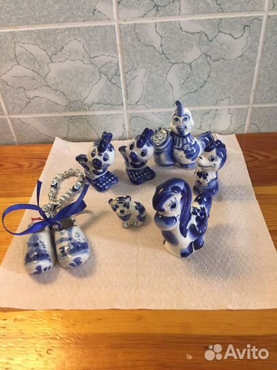 Фигурки. СССР. Гжель
