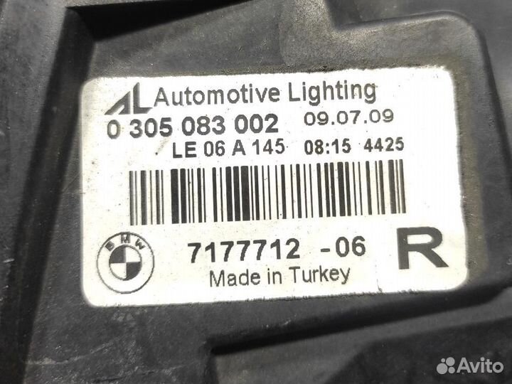 Противотуманная фара правая BMW E60