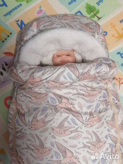 Конверт на выписку для девочки осень-зима