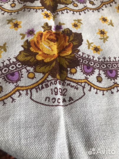 Платок шерстяной 72х72 Павловский Посад