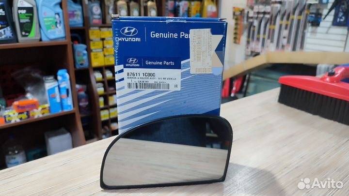 Элемент лев. зеркала Hyundai Getz 876111C000