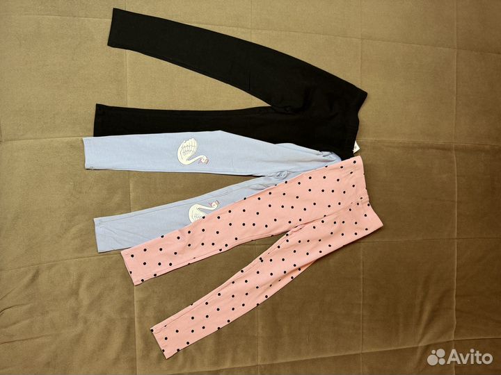 Лосины новые детские sin 3 пары леггинсы