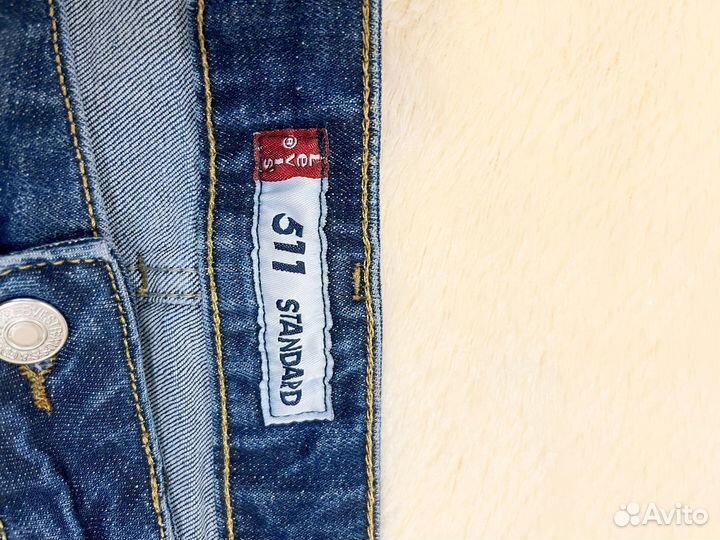 Джинсы levis 511 W34 L34